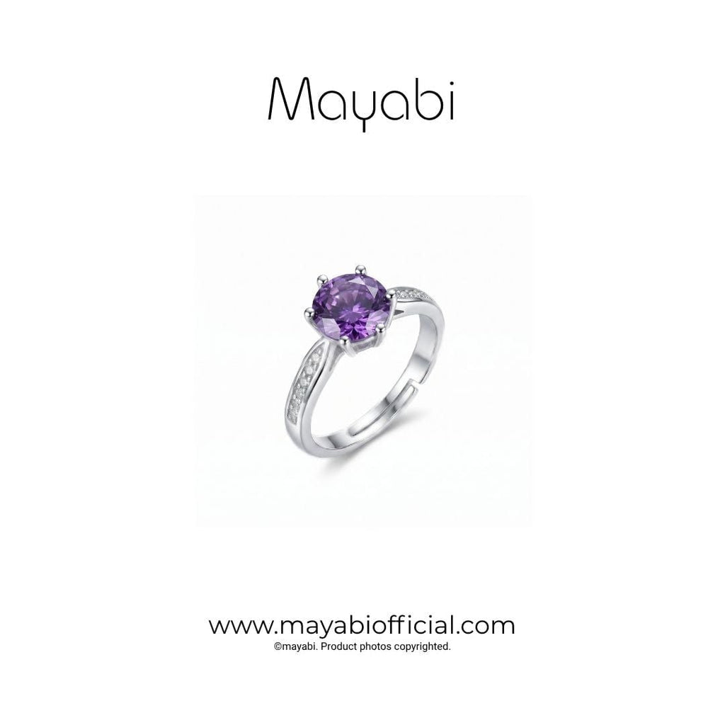 Mayabi Royal Violet – Silver Ring — Mayabi Official, image 3