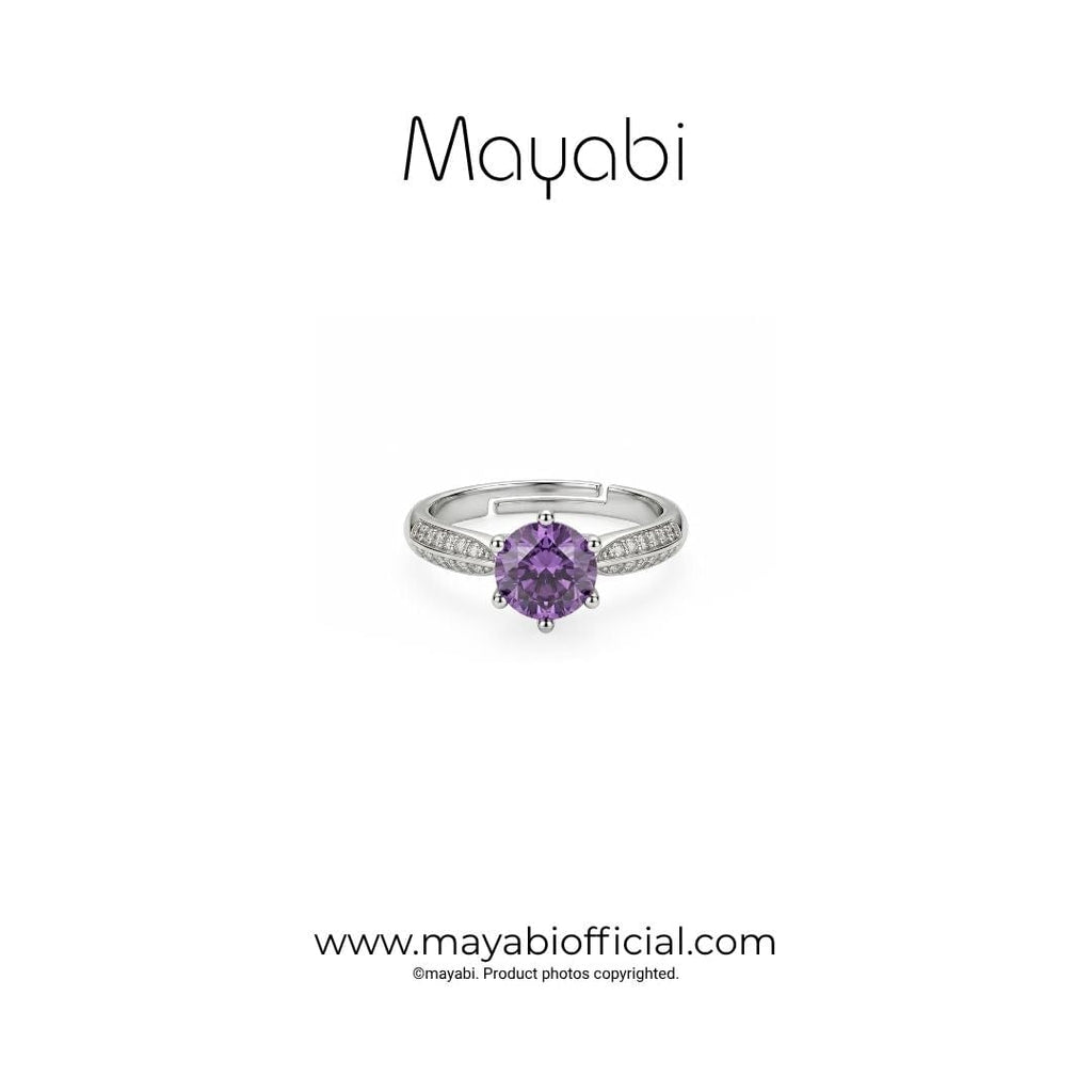 Mayabi Royal Violet – Silver Ring — Mayabi Official, image 1