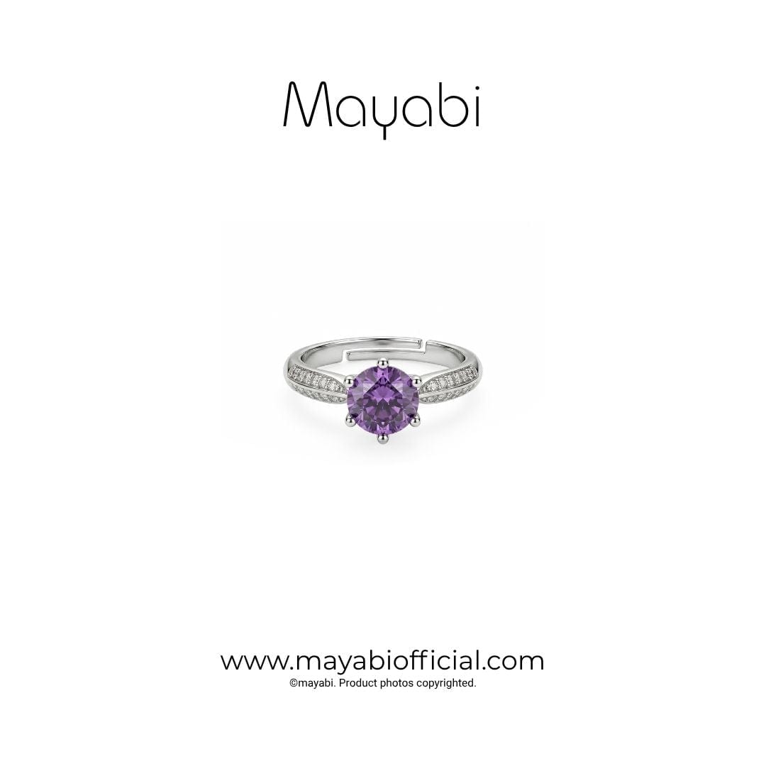 Mayabi Royal Violet – Silver Ring — Mayabi Official, image 1