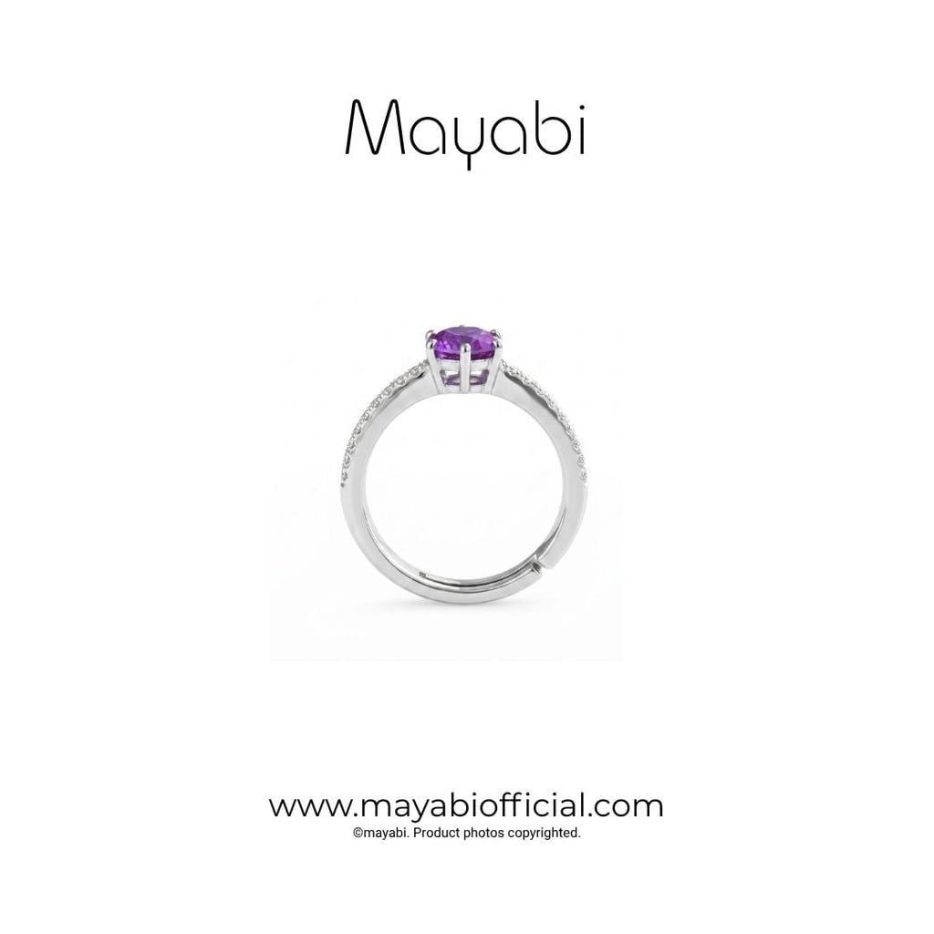 Mayabi Royal Violet – Silver Ring — Mayabi Official, image 2