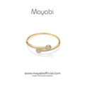 Mayabi Twin Bloom - 18K Gold Plated Bangle — Mayabi Official, image 1