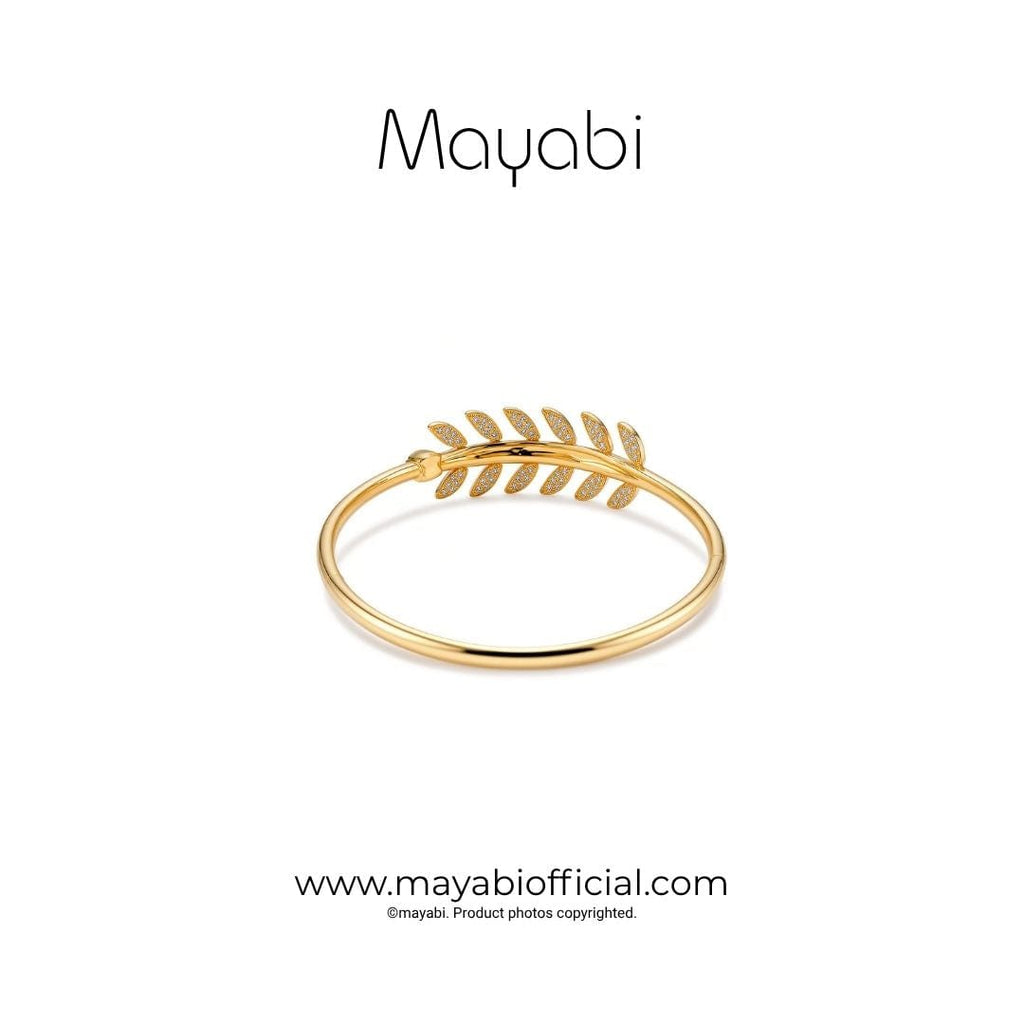 Mayabi Xyla - 18K Gold Plated Bangle — Mayabi Official, image 3