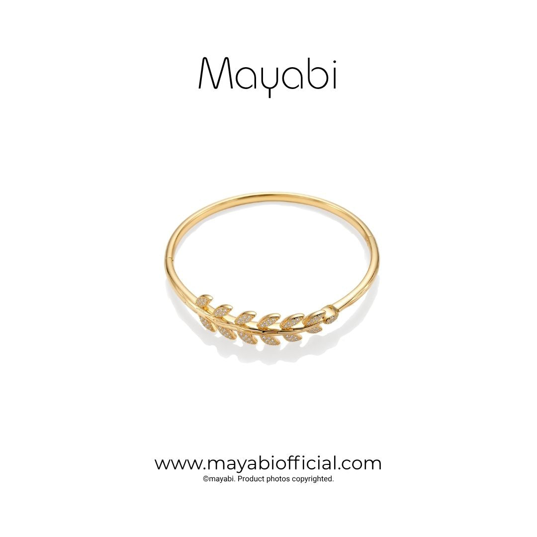 Mayabi Xyla - 18K Gold Plated Bangle – Mayabi Official