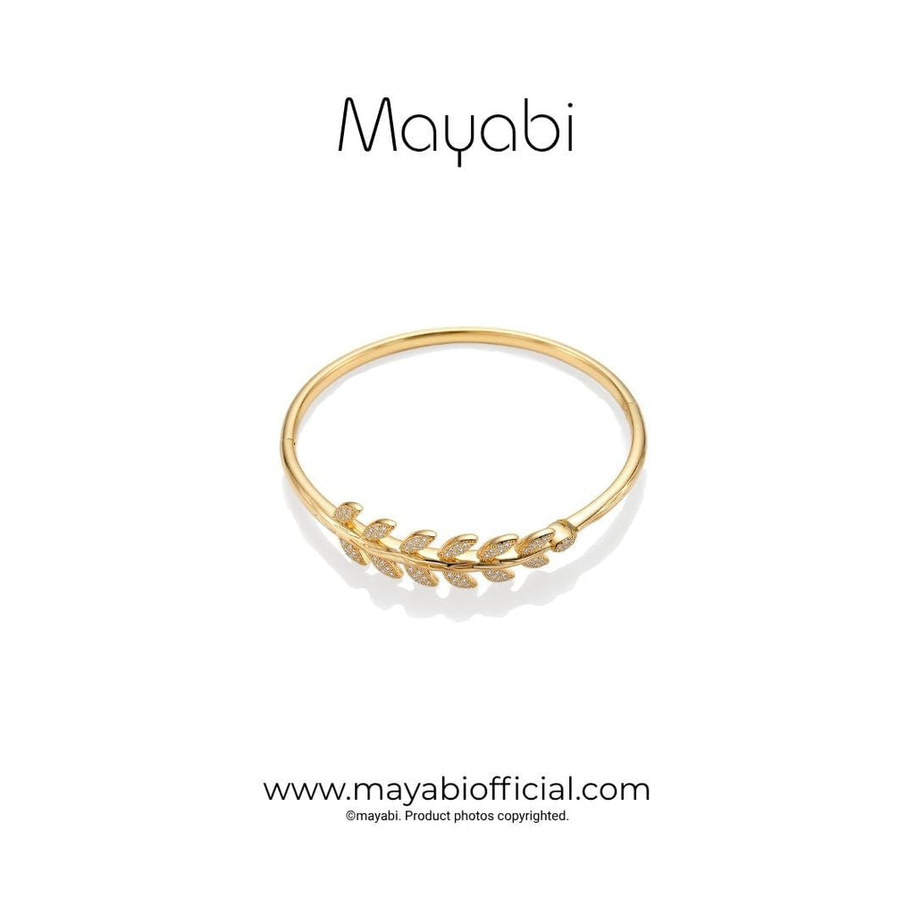 Mayabi Xyla - 18K Gold Plated Bangle — Mayabi Official, image 2