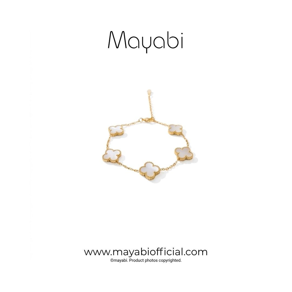 Mayabi Anthea White– 18K Gold Plated Bracelet