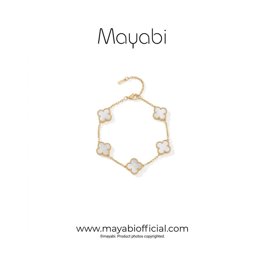 Mayabi Anthea White– 18K Gold Plated Bracelet