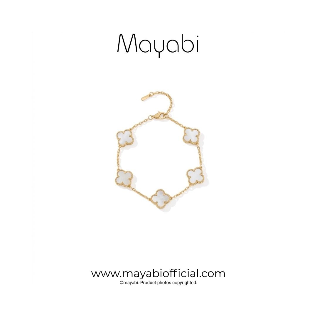 Mayabi Anthea White– 18K Gold Plated Bracelet