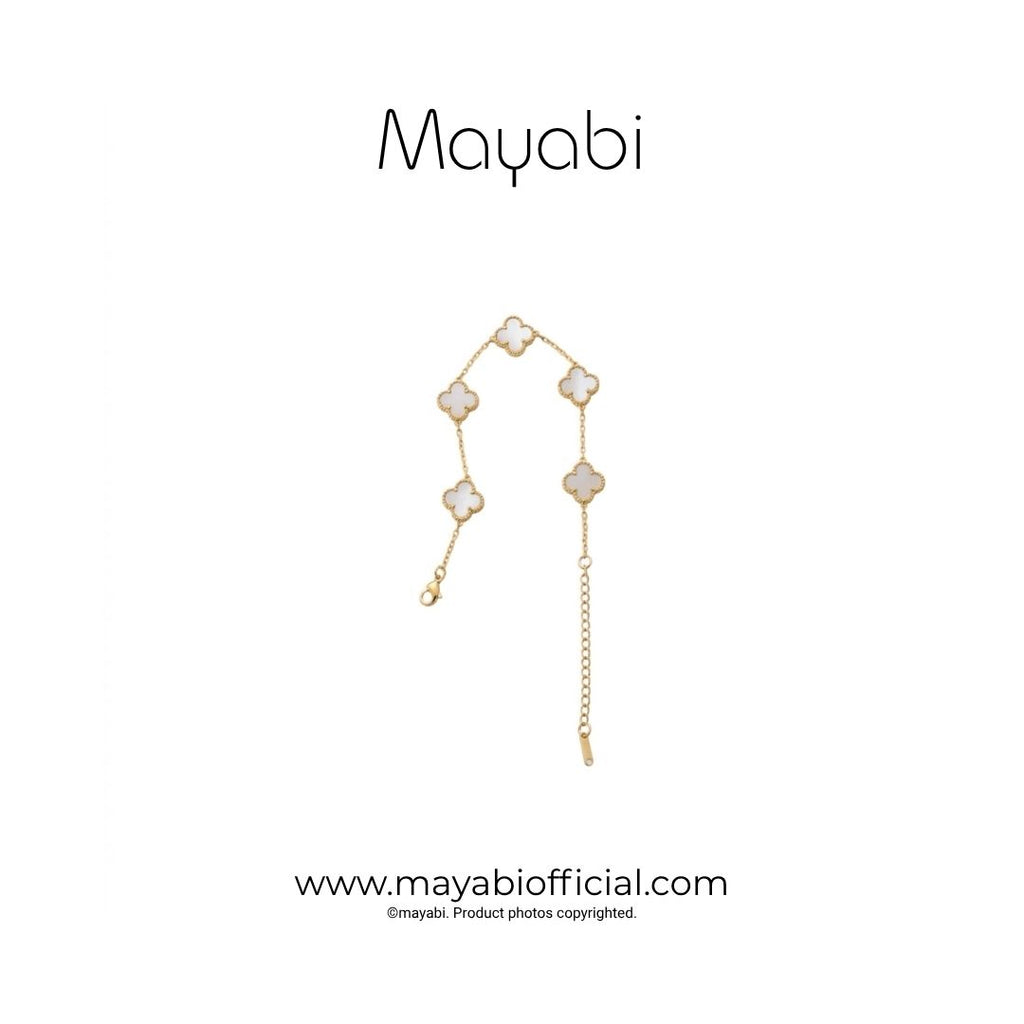Mayabi Anthea White– 18K Gold Plated Bracelet
