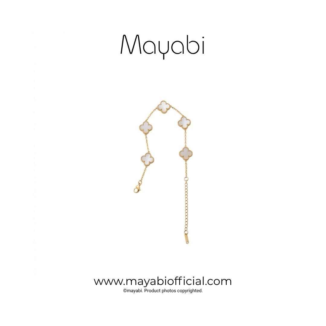 Mayabi Anthea White– 18K Gold Plated Bracelet