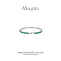 Mayabi Eternelle Noir –  Green Emerald Crystal Bracelet