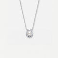 Silver Crescent – 18K Silver Toned Necklace