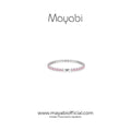 Mayabi Eternelle Noir –  Pink Crystal Bracelet