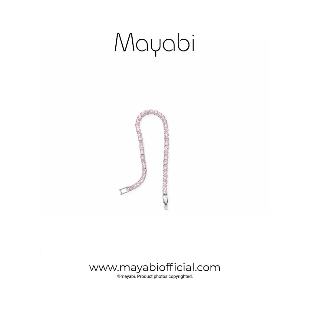 Mayabi Eternelle Noir –  Pink Crystal Bracelet